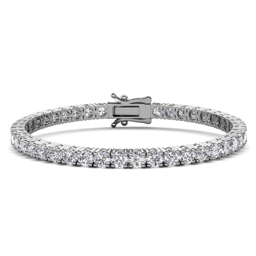 $125 Cate & Chloe Kaylee 18k White Gold Plated Silver